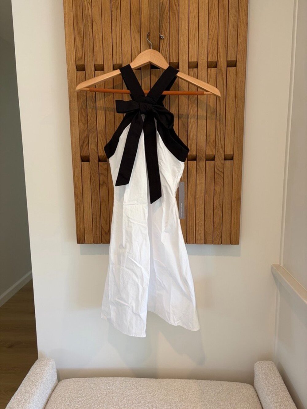 Maude Blair Halter Bow Shift Mini Dress